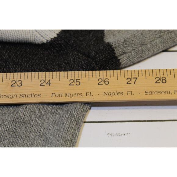 American Eagle Men's XXL Gray Color Block 1/4 Button Mock Neck Sweater Pullover - Picture 9 of 13